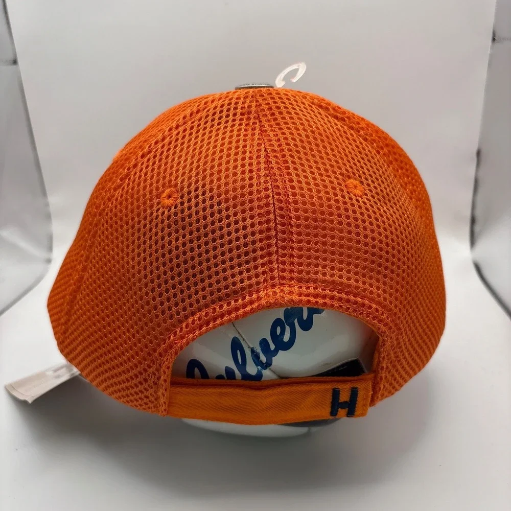 The Honour Society Virginia Tech Hokies Plaid Trucker Hat Orange Maroon The 365